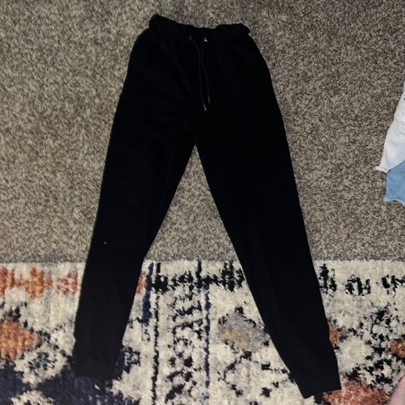 Tall black sweat pants size 2 - Picture 1 of 2